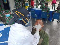Siswa Siswi Satdik 2 Makassar Serentak di Tes Swab Antigen