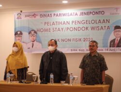 Bakal Bangun 74 Destinasi Wisata, Pemkab Jeneponto Gelar Pelatihan Pondok Wisata di Bulukumba