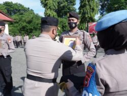 Kapolres Wajo memimpin Upacara Pemberhentian Tidak Dengan Hormat (PTDH) Anggota Polri Polres Wajo