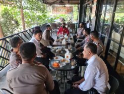 Guna Jalin Kebersamaan, Kapolres Gowa Ngopi Bareng Dengan Pejabat Utama