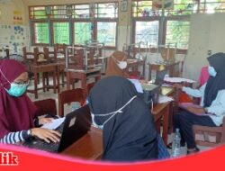 Patuhi Protokol Kesehatan Dalam Pelaksanaan PPDB Online UPT SPF SD Negeri Lanto Dg Pasewang