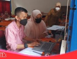 Patuhi Protokol Kesehatan Pada Pelaksanaan PPDB online UPT SPF SD Negeri Ujung Tanah 1 Makassar