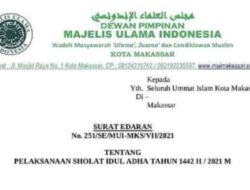 MUI Kota Makassar, Mengimbau Shalat Idul Adha di Rumah Bersama Keluarga Inti