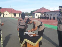 Penjabat Reskrim Berganti, Kapolres Pasangkayu Ucapkan Terimakasih Atas Kinaerja AKP Pandu