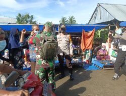 Kapolsek Lilirilau Iptu Tajuddin, Pimpin Ops Yustisi diPasar Pallapao