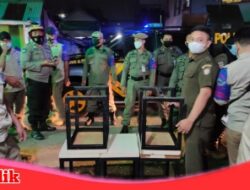 Tim Satgas RAIKA Gelar Patroli Gabungan, Menyita Barang Bukti Pengusaha Warkop yang Melanggar