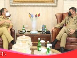 Danny Pomanto dan Adnan Purichta Koordinasi Terkait Penyelarasan Waktu Perpanjangan PPKM