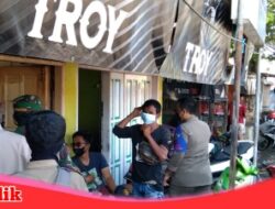 Mengurai Kerumunan di Pelelangan Ikan Paotere’ Saat Gelar Patroli Gabungqn Tim Satgas Raika Kecamatan Ujung Tanah