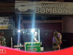 Tim Satgas Raika Kecamatan Ujung Tanah Gelar Patroli Gabungan Antisipasi Kerumunan dan Pedagang Tidak Tertib