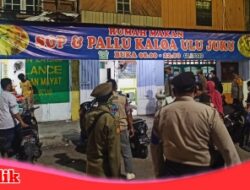 Tim Satgas Raika Kecamatan Ujung Tanah Himbau Warga Taat Prokes Saat Gelar Patroli Gabungan