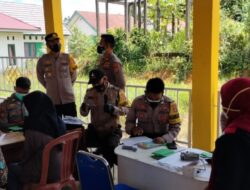 Dalam Waktu 2 Hari, 2 PKM Wilayah Polsek Baras Sukses Capai Target 967 Dosis Vaksin