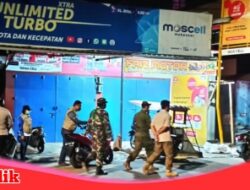 Urai Kerumunan Warga Saat Tim Satgas Raika Kecamatan Ujung Tanah Gelar Patroli Gabungan