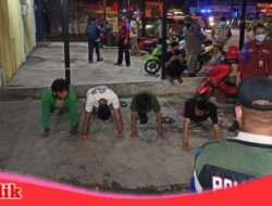 Warga Diberi Sanksi Sosial Berupa Push Up, Karna Tidak Mau di Swab, Saat Gelar Patroli Gabungan Wilayah Kecamatan Ujung Tanah