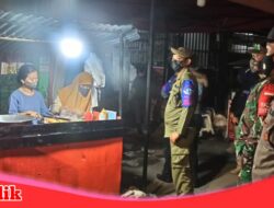 Saat Satgas Raika Kecamatan Ujung Tanah Gelar Patroli Gabungan Mengurai Kerumunan Warga