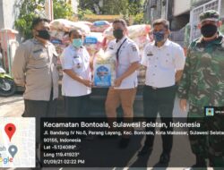 256 Paket Sembako di Saluran Ke Kelurahan Parang Layang Kecamatan Bontoala Makassar