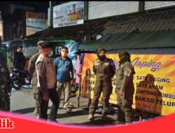 Urai Kerumunan Saat Gelar Patroli Gabungan Satgas Raika Kecamatan Ujung Tanah Makassar