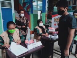 Pelajar UPT SPF SMPN 10 Makassar, Antusias Mengikuti Program Vaksinasi Pelajar