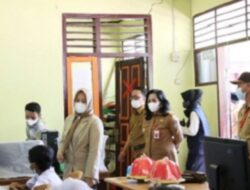 Wawali Fatma Tinjau Proses PTM UPT SPF SMPN 44 Kelurahan Lakkang