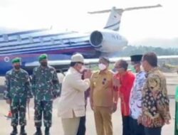 Wali Kota Danny Sambut Menhan RI Prabowo Subianto di Tana Toraja