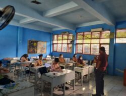 Simulasi PTM di UPT SPF SMPN 6 Makassar Berjalan Lancar