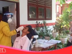 UPT SPF SD Negeri Tabaringan 5 Sambut PTM Melalui Swab Antigen Bersama Puskesmas Ujung Pandang Baru