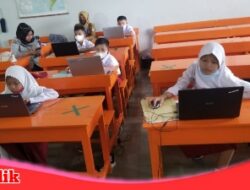 UPT SPF SD Negeri Ujung Tanah 1 Laksanakan ANBK Ikuti Prokes