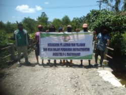 PT LTT Lakukan Perbaikan Infrastruktur Jalan Penghubung 2 Desa