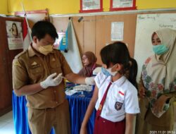 Kerjasama dengan Tim Puskesmas Empagae,UPTD SDN 4 Watsid Lakukan BIAS pada Siswa