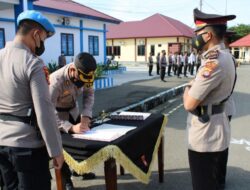 Pejabat Teras Polres Pasangkayu Kembali di Rotasi. Kapolres : Ini Bahagian Pembinaan SDM Polri