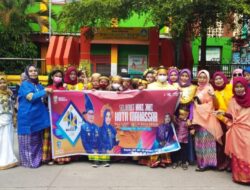 Peringatan HUT Ke-414 Kota Makassar Kepsek UPT SPF SDN Bertingkat Layang Bersama Guru Kompak Kenakan Baju Adat