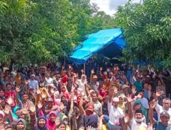 Simpatisan cakades desa Bontomanai nomor urut 5 membludak saat kampanye