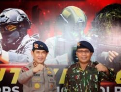 Kenakan Baret dan Baju Loreng, Walikota Makassar Hadiri Syukuran HUT 76 Korps Brimob