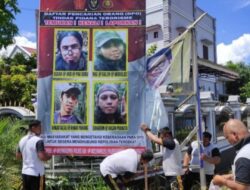 Lagi, Satgas Madago Raya Pasang Baliho 4 DPO Sisa Teroris Poso