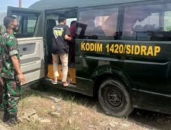 Dukung Percepatan Vaksinasi Koramil 1420-03/Maritengngae Sistim Jemput, Gelar Vaksinasi Di Kantor Kecamatan