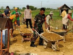 Babinsa Kodim 1420 bersama stakeholder bersinergi timbun lokasi TPU
