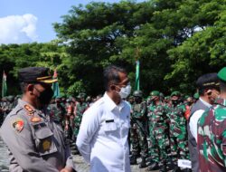 Kapolres Lombok Tengah Mengikuti Apel Gelar Pasukan Kunjungan Presiden RI*