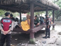 Memastikan Kamtibmas Kondusif,  Polsek Jonggat Melaksanakan Patroli di Areal Wisata*