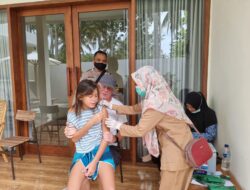 Polres Loteng Gelar Vaksinasi Anak “door to door” Di Kawasan Mandalika