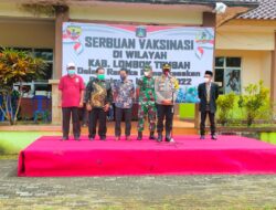 Wakapolres Lombok Tengah Menghadiri Kegiatan Vaksinasi Di Puskesmas Waje Geseng