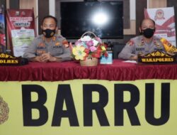 Kapolres Barru Gelar Press Release Pengungkapan Kasus Tahun 2021