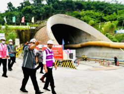 Presiden Tinjau Terowongan Dua Proyek KCJB di Purwakarta