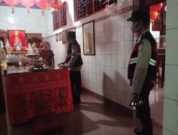 Polsek Ampenan Lakukan Pengamanan Perayaan Imlek di Vihara Bodhi Dharma