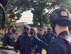 Apel Gelar Pasukan dan Kendaraan Dilakukan Sat Brimob Polda NTB Guna Cek Kesiapan Pengamanan MotoGP 2022