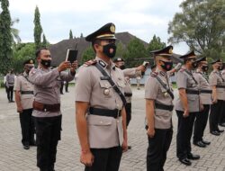 Kapolres Lombok Tengah Memimpin Upacara Serah Terima Jabatan PJU Polres Loteng