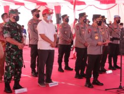 Polres Lombok Tengah Laksanakan Pengamanan Kunjungan Kerja Kapolri Di Kecamatan Pujut