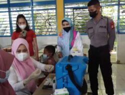 UPT SPF SDI Banta bantaeng 1 Gelar Vaksinasi Bagi anak Usia 6-11 Tahun