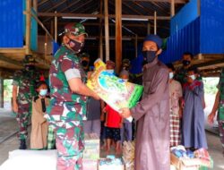 Kodim 1420 Sidrap salurkan bantuan kepada para Tahfidz Qur’an