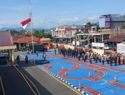 Apel Gabungan TNI-POLRI Dalam Rangka PAM Eksekusi Lahan Wilayah Watang Pulu Sidrap