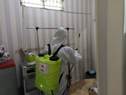 Cegah Penyebaran Covid-19, PD Parkir Makassar Lakukan Penyemprotan Desinfektan