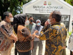 Didampingi Kadis PU Makassar, Wali Kota Danny Hadiri Peresmian Baruga Restorative of Justice